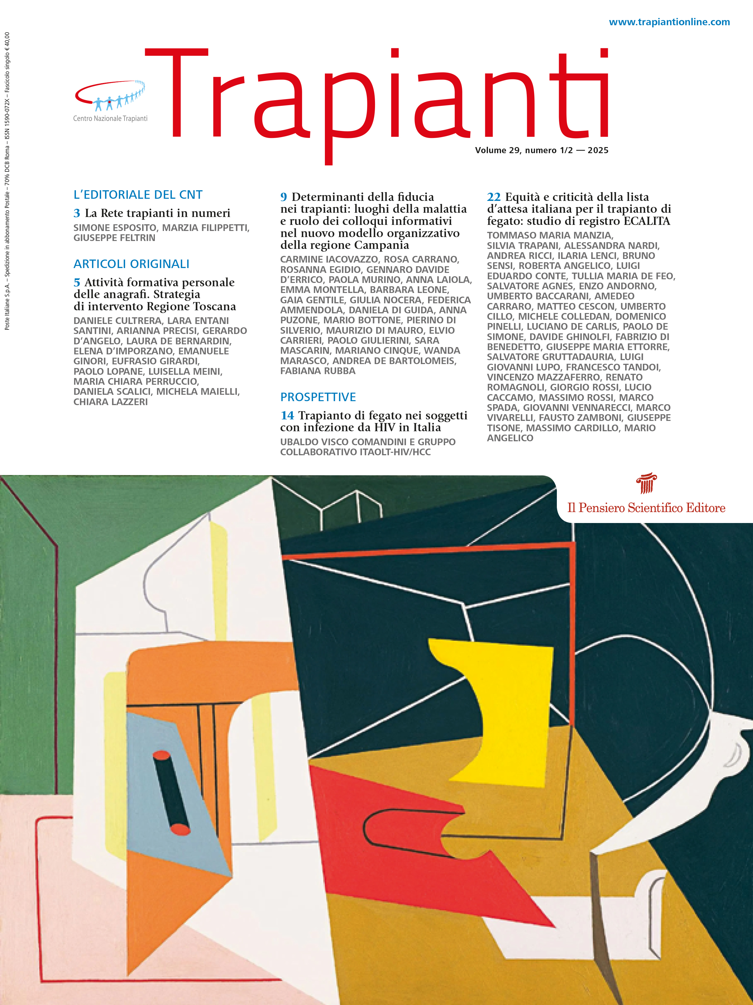 2025 Vol. 29 N. 1-2 Gennaio-Giugno